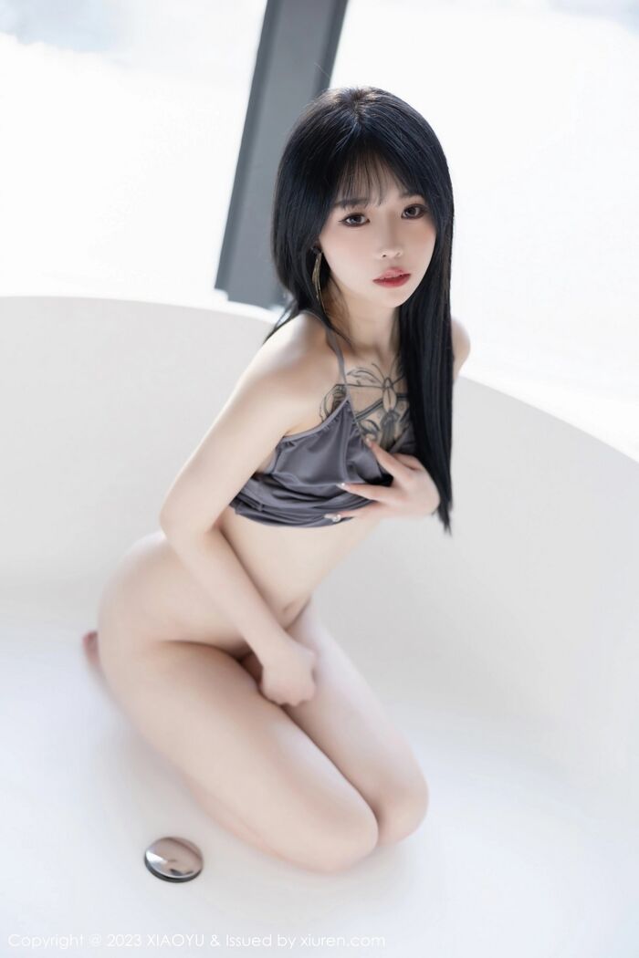 [XiaoYu画语界]Vol.1037_模特奶瓶私房浴室性感灰色露肩连衣裙秀曼妙身姿迷人诱惑写真87P 66th image