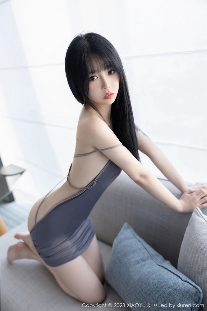 [XiaoYu画语界]Vol.1037_模特奶瓶私房浴室性感灰色露肩连衣裙秀曼妙身姿迷人诱惑写真87P 72th image