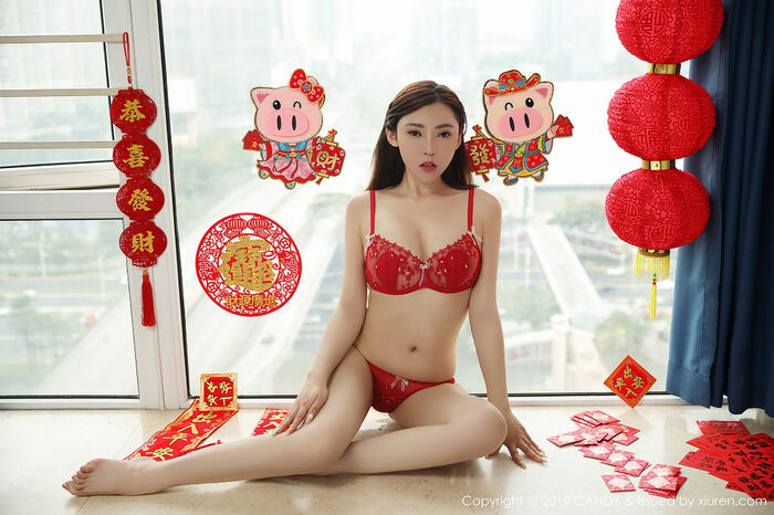 [Candy网红馆] Vol.070_ Blessing of New Year's Erotic Sensation Inner Clothing Hideperfect Beauty Body Material Photography 42P 21th image