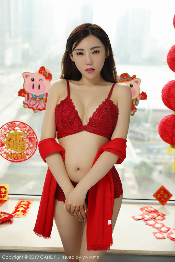 [Candy网红馆] Vol.070_ Blessing of New Year's Erotic Sensation Inner Clothing Hideperfect Beauty Body Material Photography 42P 24th image