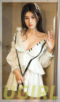 [Ugirls爱尤物] No.2599_ 模特欣怡私房erotic sensation白裙套装半撩秀白嫩翘臀美腿诱惑Photo 35P