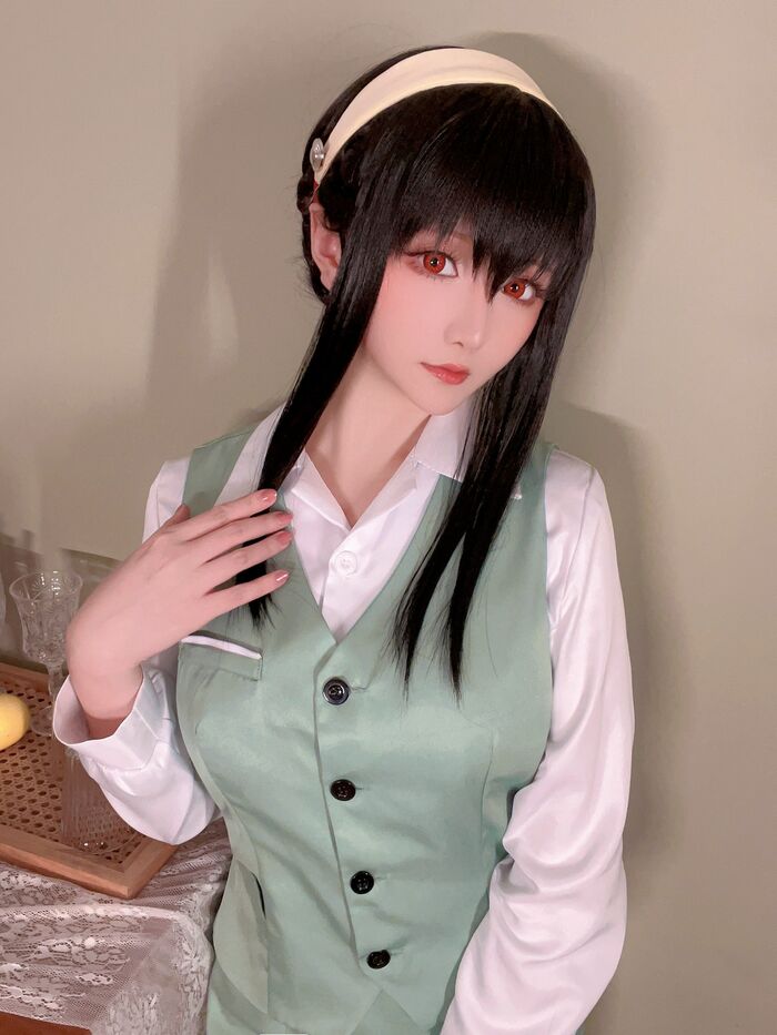 Coser小姐姐星之迟迟约尔圣诞2主题OL制服半脱露白色蕾丝内衣完美诱惑写真71P 60th image