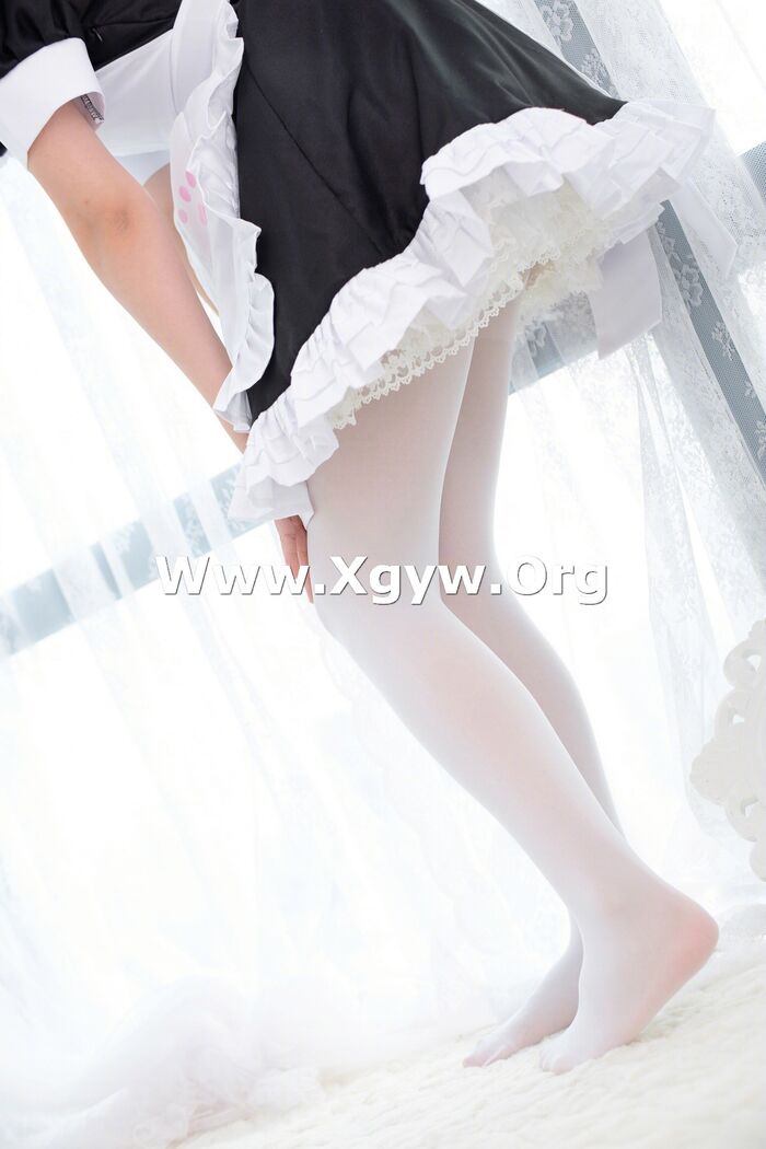 网络美女我才不是neko 白丝女仆主题性感黑白女仆装配白丝袜秀美腿诱惑Photo 71P 59th image