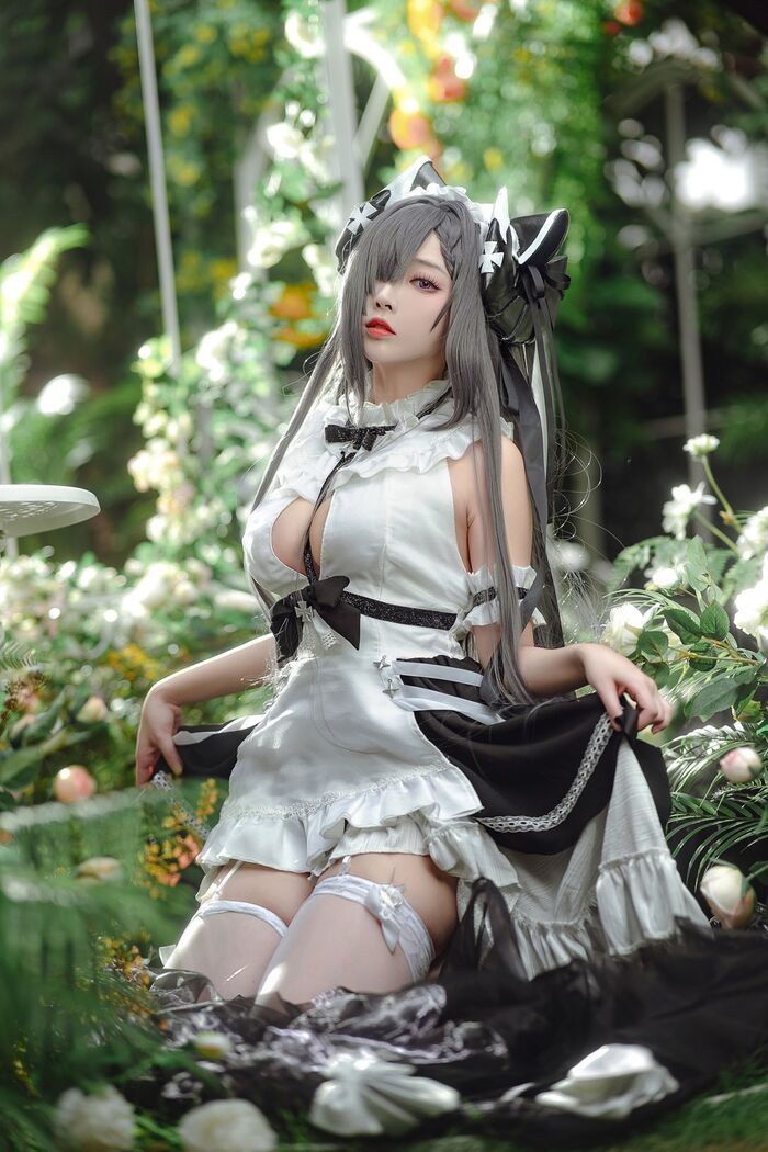Coser@ Sakura Miyamoto - August maid outfit 11th image