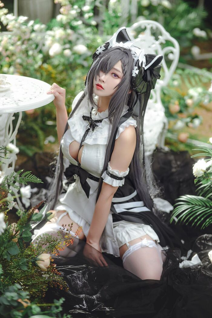 Coser@ Sakura Miyamoto - August maid outfit 12th image