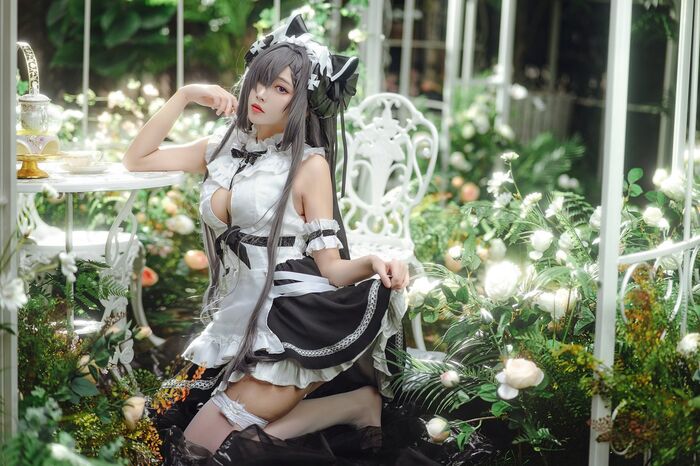 Coser@ Sakura Miyamoto - August maid outfit 13th image
