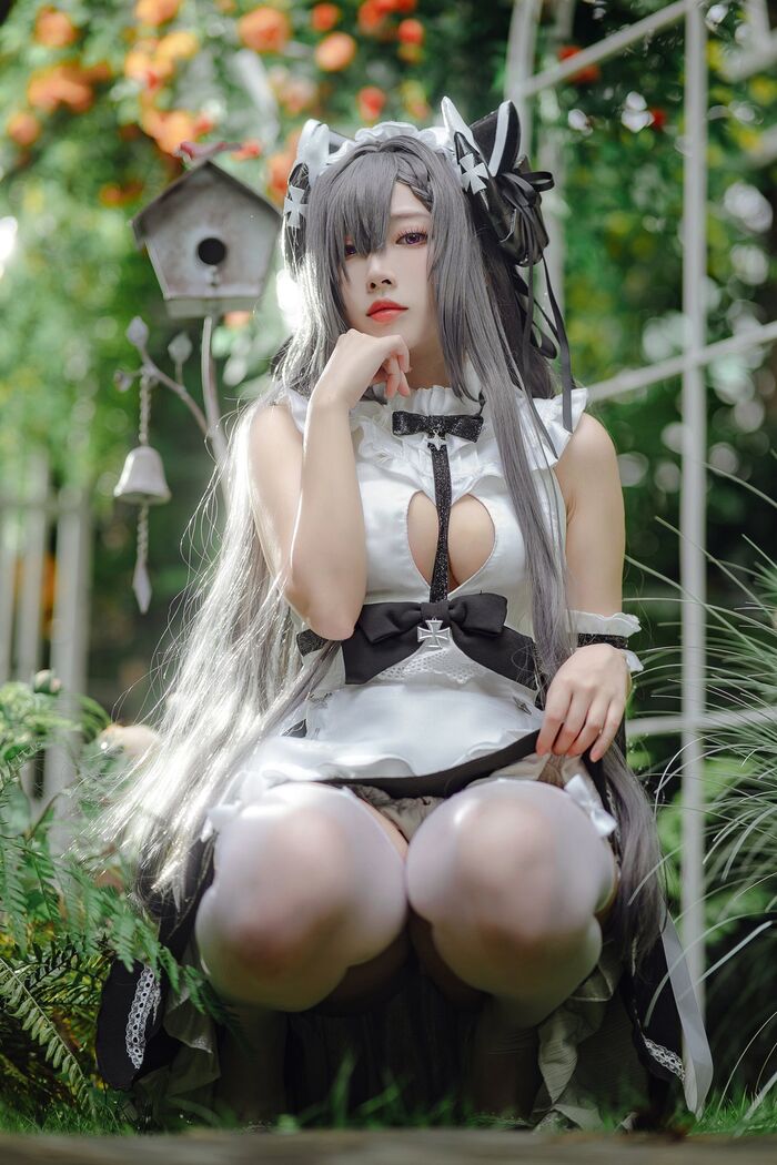 Coser@ Sakura Miyamoto - August maid outfit 21th image