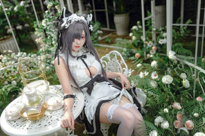 Coser@ Sakura Miyamoto - August maid outfit 4th image