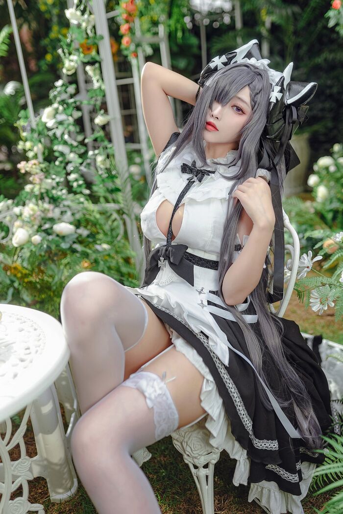 Coser@ Sakura Miyamoto - August maid outfit 5th image