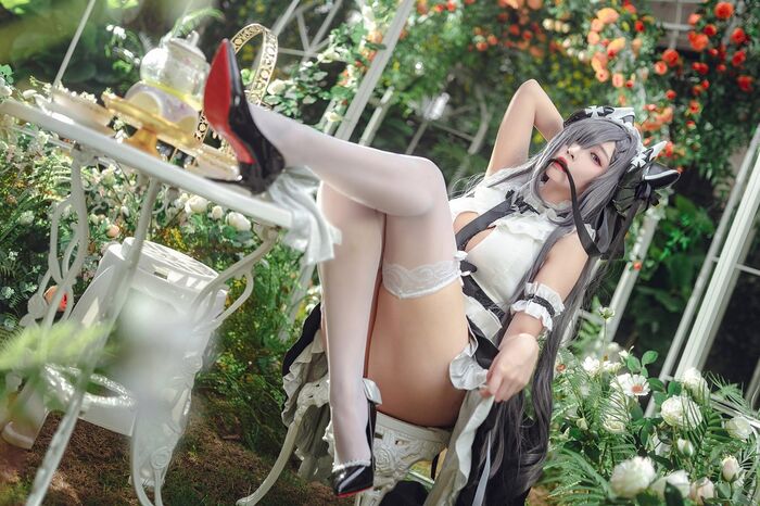 Coser@ Sakura Miyamoto - August maid outfit 6th image