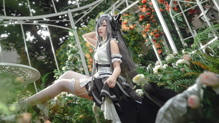 Coser@ Sakura Miyamoto - August maid outfit 9th image
