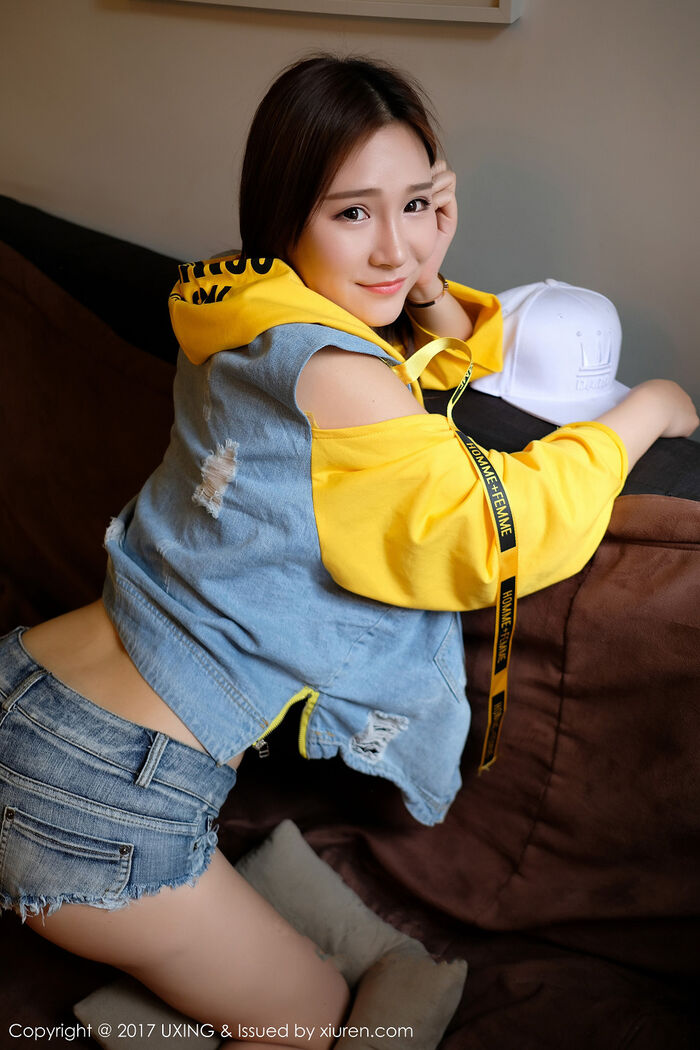 [UXING优星馆] Vol.057_ Female Sheep Suger Qing Xin Cow Clothes Hideuneven Convex Body Material Full De Xiu Beauty Milk Mazement Photo 40P 19th image