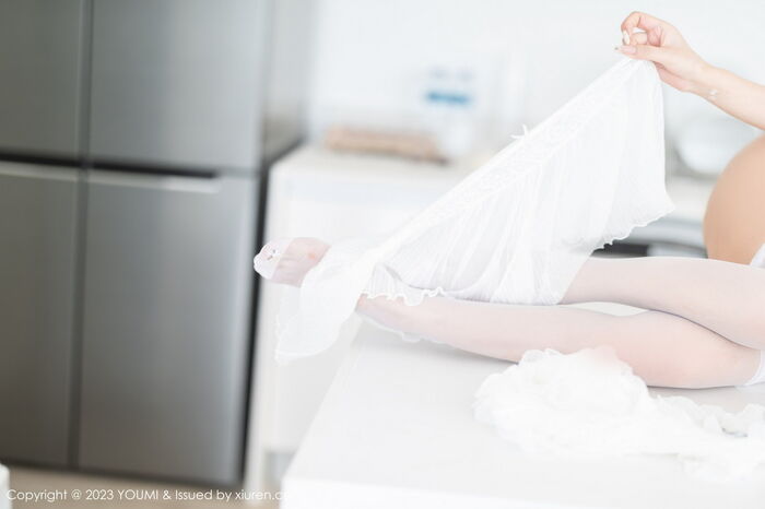 [YouMi尤蜜荟] Vol.959_ 模特laura阿姣erotic sensation白轻透网纱套装dew white �bud丝内衣完美诱惑Photo 85P 54th image