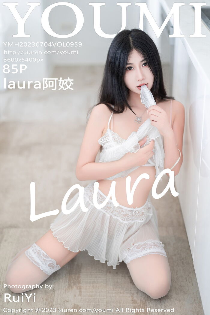 [YouMi尤蜜荟] Vol.959_ 模特laura阿姣erotic sensation白轻透网纱套装dew white �bud丝内衣完美诱惑Photo 85P 83th image