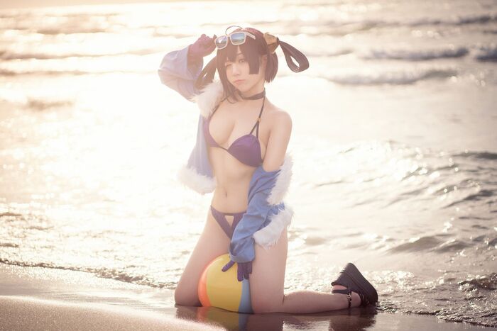 Coser 美女叫我千寻adult宁海主题私房性感旗袍装+户外比基尼秀完美身Material诱惑Photo 31P 16th image