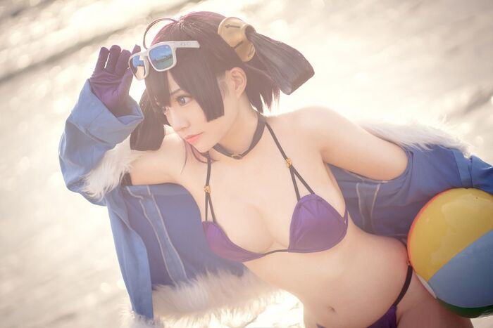 Coser 美女叫我千寻adult宁海主题私房性感旗袍装+户外比基尼秀完美身Material诱惑Photo 31P 18th image