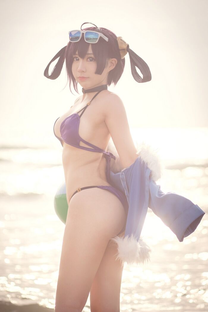 Coser 美女叫我千寻adult宁海主题私房性感旗袍装+户外比基尼秀完美身Material诱惑Photo 31P 19th image