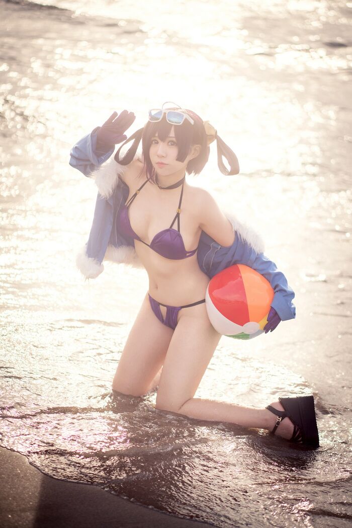 Coser 美女叫我千寻adult宁海主题私房性感旗袍装+户外比基尼秀完美身Material诱惑Photo 31P 22th image