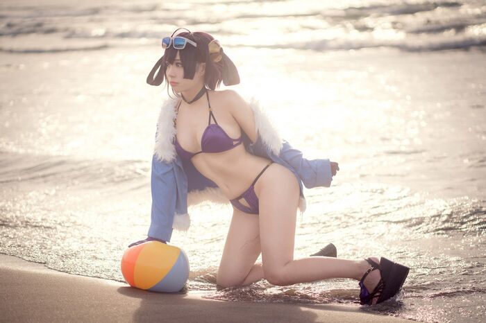 Coser 美女叫我千寻adult宁海主题私房性感旗袍装+户外比基尼秀完美身Material诱惑Photo 31P 23th image