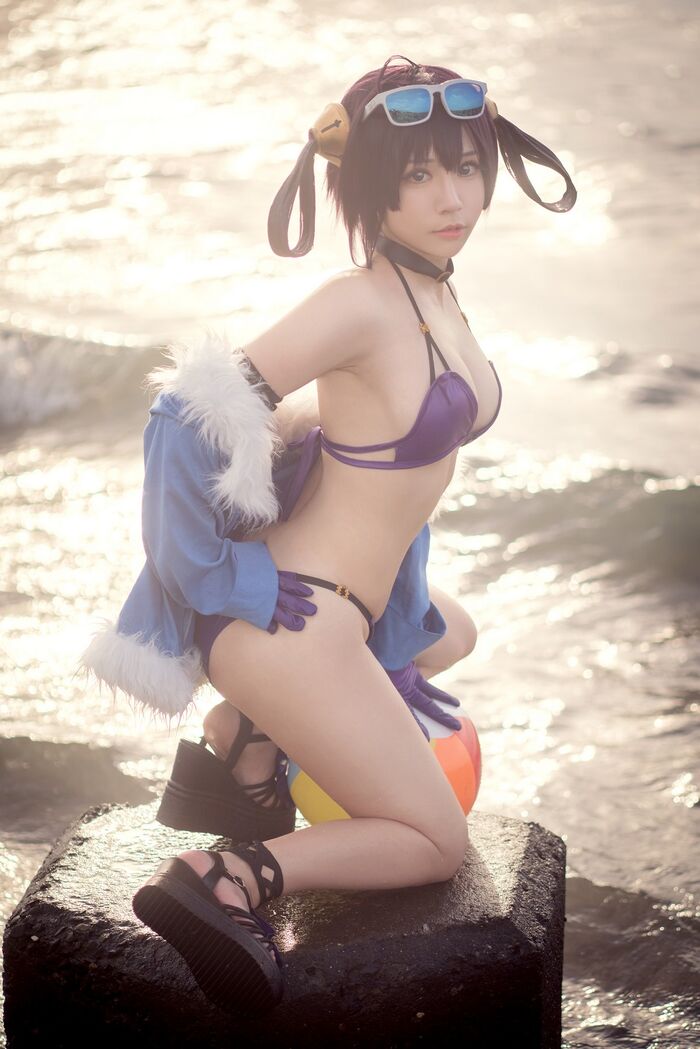 Coser 美女叫我千寻adult宁海主题私房性感旗袍装+户外比基尼秀完美身Material诱惑Photo 31P 24th image
