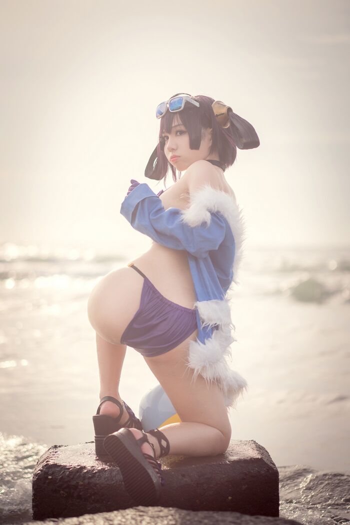 Coser 美女叫我千寻adult宁海主题私房性感旗袍装+户外比基尼秀完美身Material诱惑Photo 31P 25th image