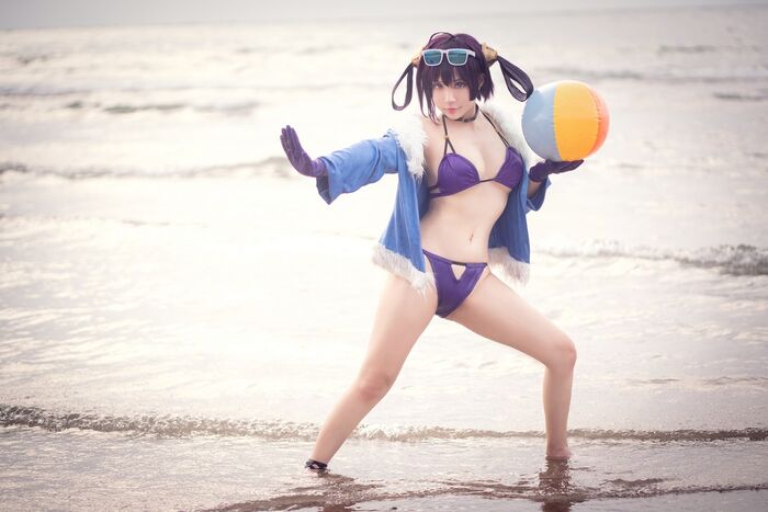 Coser 美女叫我千寻adult宁海主题私房性感旗袍装+户外比基尼秀完美身Material诱惑Photo 31P 28th image