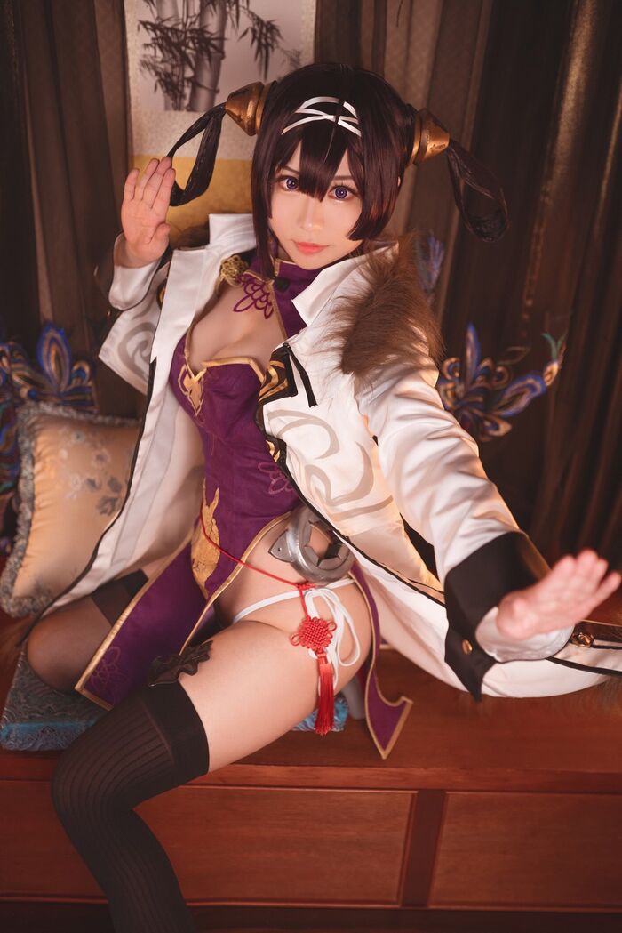Coser 美女叫我千寻adult宁海主题私房性感旗袍装+户外比基尼秀完美身Material诱惑Photo 31P 3th image