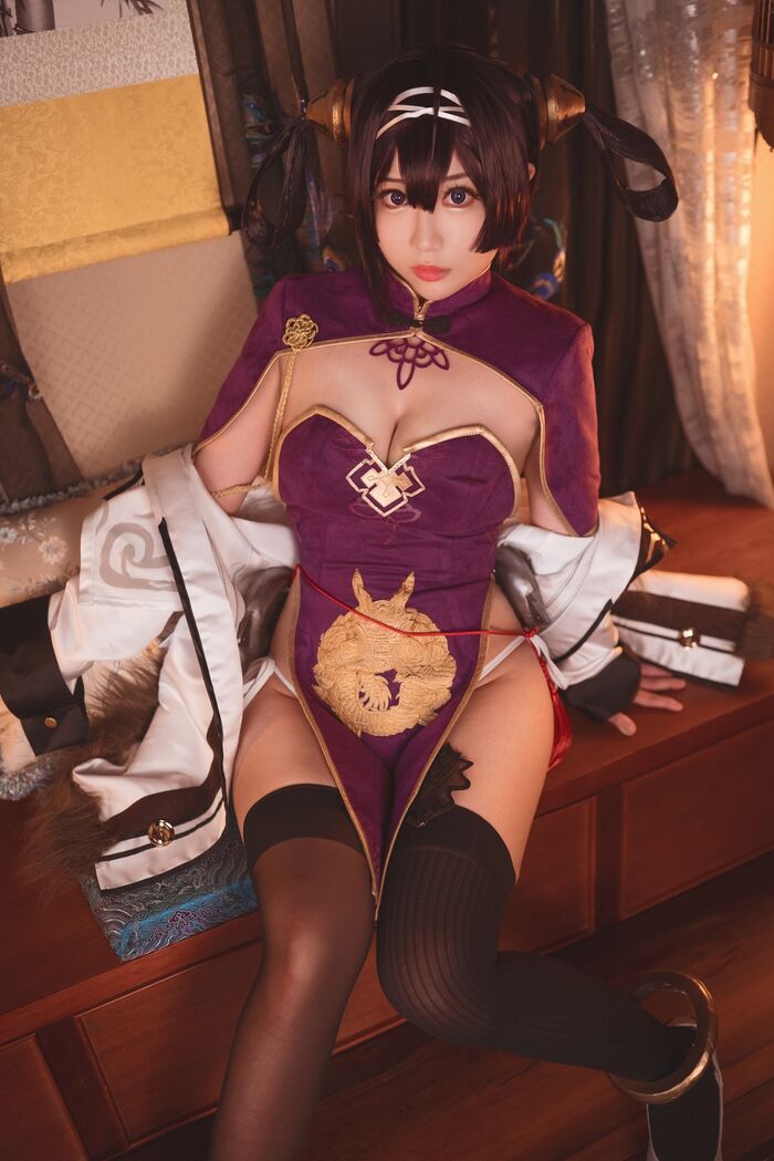 Coser 美女叫我千寻adult宁海主题私房性感旗袍装+户外比基尼秀完美身Material诱惑Photo 31P 5th image