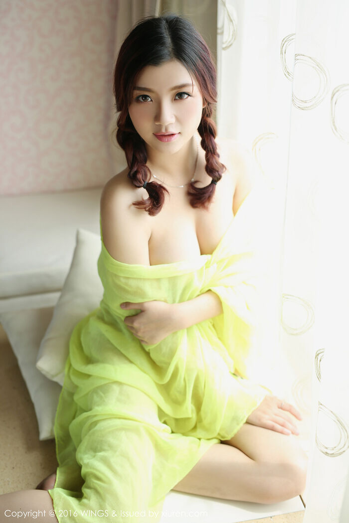 [WingS 影私荟] Vol.003_ 嫩模夏晓Maggy 游乐场霺里 White Inner Clothing Vacuum Xiu Hao Milk Photo 60P 30th image