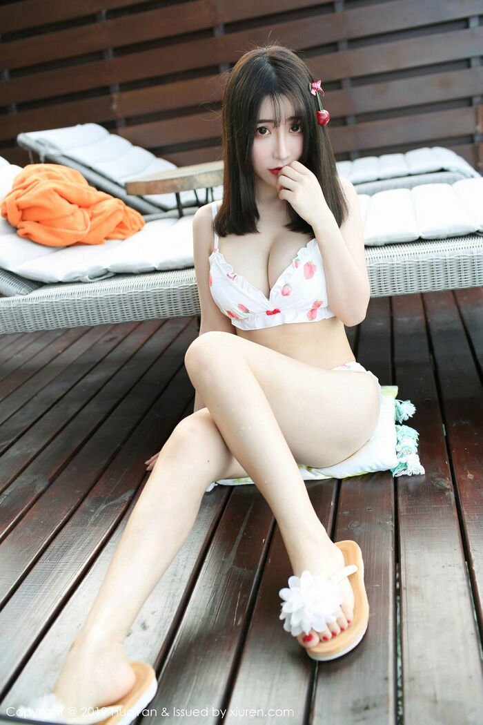 [HuaYan flower plumber] Vol.070_ Goddess 绯月樱-Cherry 马尔代夫旅Blap White 高叉连体衣完美诱惑Photo 55P 35th image