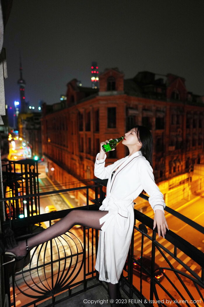 [FeiLin嗲囡囡] VOL.464_ Goddess Fukiki LRIS Private Cell Dewhitening Water Sleeve Dew Color Inner Clothing Delivery 黑丝吊袜诱惑Photo 89P 15th image