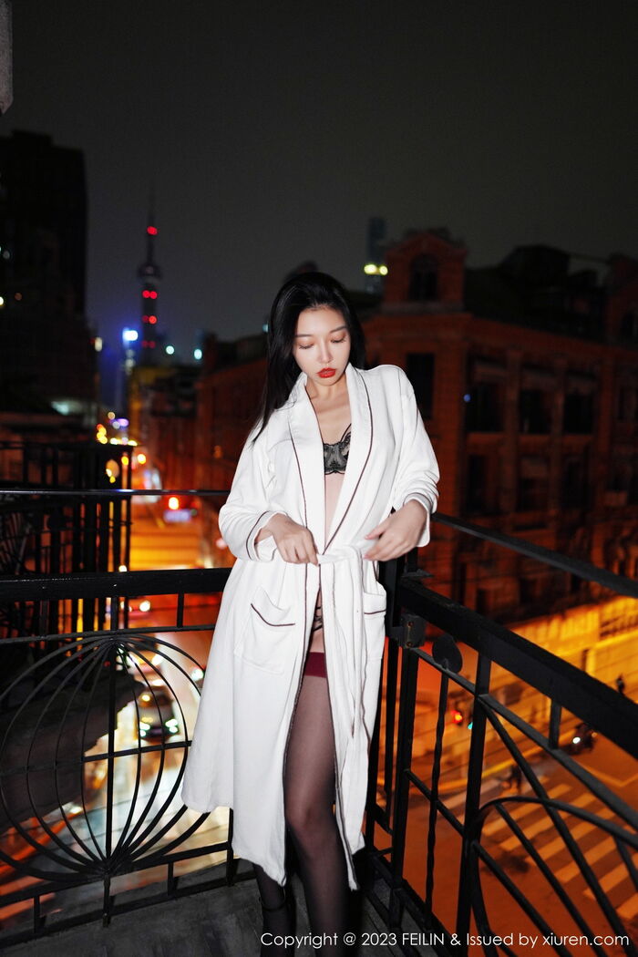 [FeiLin嗲囡囡] VOL.464_ Goddess Fukiki LRIS Private Cell Dewhitening Water Sleeve Dew Color Inner Clothing Delivery 黑丝吊袜诱惑Photo 89P 24th image