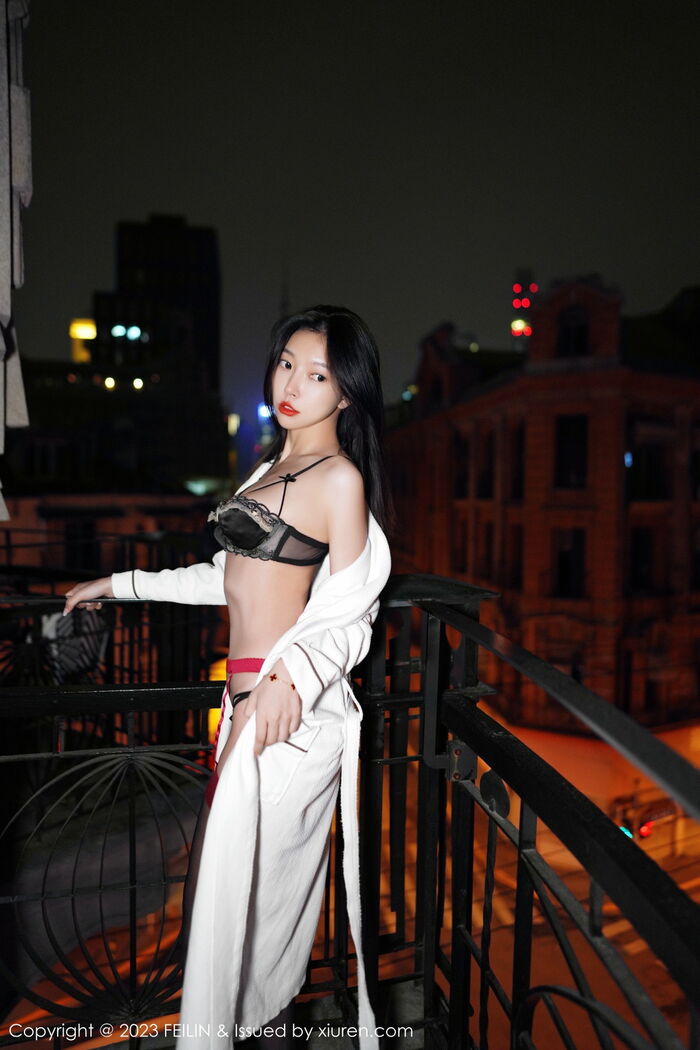 [FeiLin嗲囡囡] VOL.464_ Goddess Fukiki LRIS Private Cell Dewhitening Water Sleeve Dew Color Inner Clothing Delivery 黑丝吊袜诱惑Photo 89P 34th image
