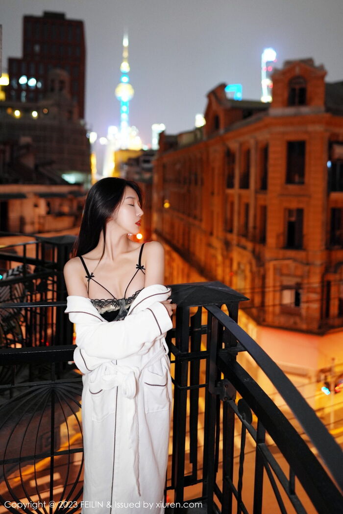 [FeiLin嗲囡囡] VOL.464_ Goddess Fukiki LRIS Private Cell Dewhitening Water Sleeve Dew Color Inner Clothing Delivery 黑丝吊袜诱惑Photo 89P 6th image