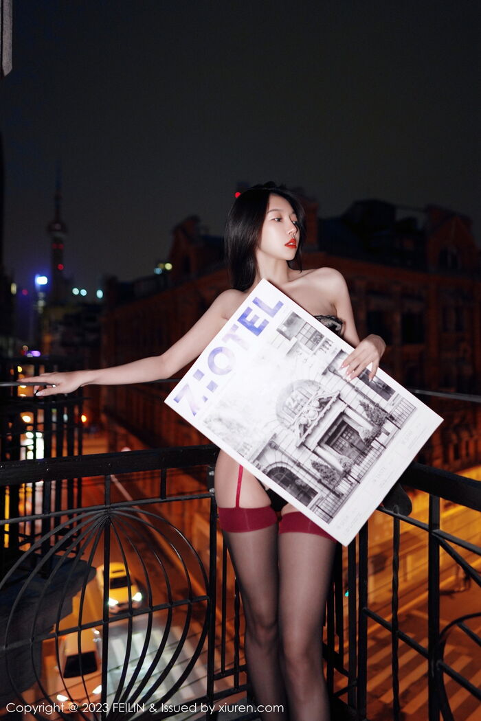 [FeiLin嗲囡囡] VOL.464_ Goddess Fukiki LRIS Private Cell Dewhitening Water Sleeve Dew Color Inner Clothing Delivery 黑丝吊袜诱惑Photo 89P 78th image