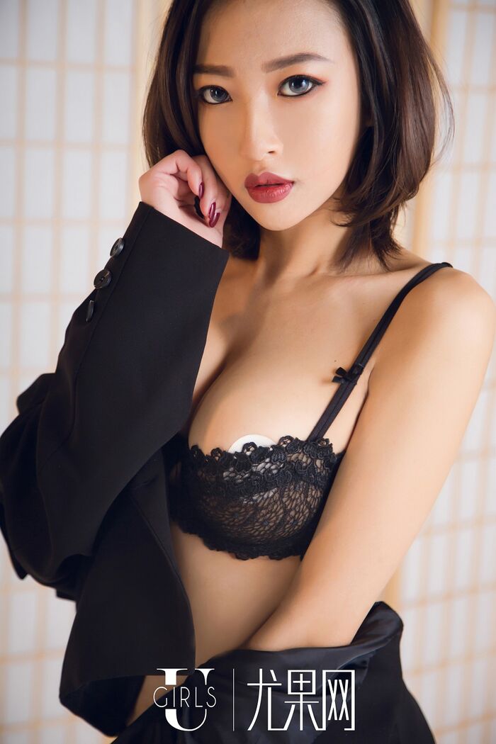 [Ugirls尤果网] U416_ Female Mock Chest Private Cell Dark Color Inner Clothing Total De-Scale Vacuum Dew Breast Vacuum Dew Breast Picture 65P 49th image