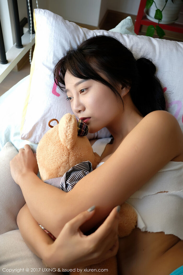 [UXING优星馆] Vol.059_嫩模猩一居家破烂内衣大scale全脱秀human body艺术火辣诱惑Photo 40P 24th image