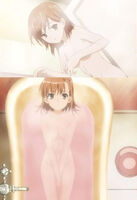 【Image】Mikoto Misaka doesn't show her underwear, but she shows her nakedness in anime wwwww