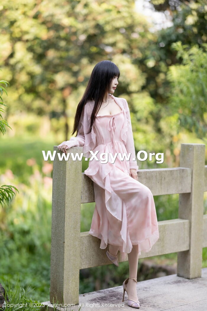 XiuRen第7263期_模特林星阑感感粉色连衣长裙露粉色内衣配粉丝袜完美诱惑Photo 83P 6th image