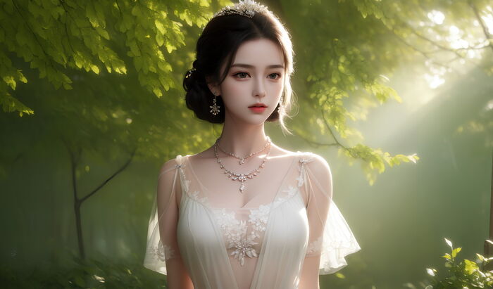 AI 美图007期巧笑倩兮主题感sleep衣美女Photo 及下载50P 12th image
