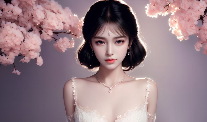 AI 美图007期巧笑倩兮主题感sleep衣美女Photo 及下载50P 15th image