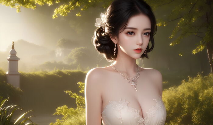 AI 美图007期巧笑倩兮主题感sleep衣美女Photo 及下载50P 16th image