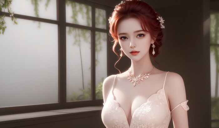 AI 美图007期巧笑倩兮主题感sleep衣美女Photo 及下载50P 18th image