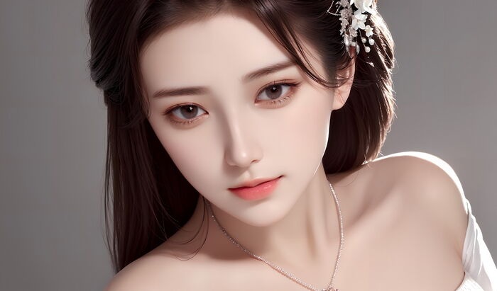 AI 美图007期巧笑倩兮主题感sleep衣美女Photo 及下载50P 20th image