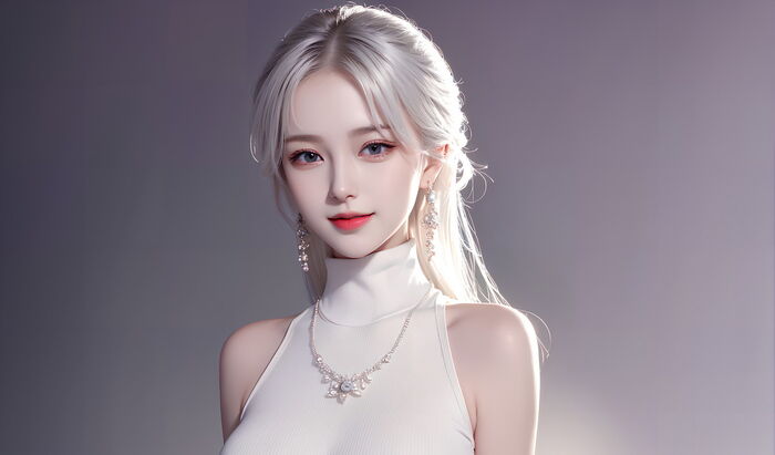 AI 美图007期巧笑倩兮主题感sleep衣美女Photo 及下载50P 31th image
