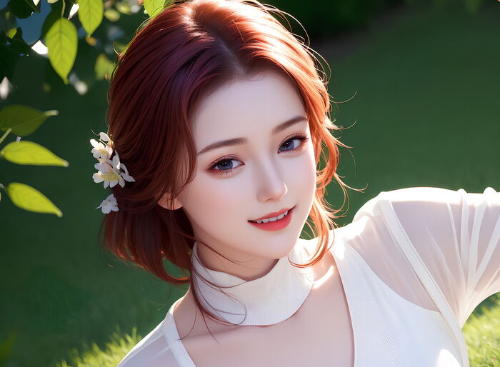 AI 美图007期巧笑倩兮主题感sleep衣美女Photo 及下载50P 37th image