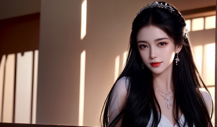 AI 美图007期巧笑倩兮主题感sleep衣美女Photo 及下载50P 4th image