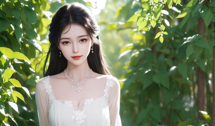 AI 美图007期巧笑倩兮主题感sleep衣美女Photo 及下载50P 5th image