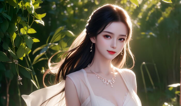 AI 美图007期巧笑倩兮主题感sleep衣美女Photo 及下载50P 7th image