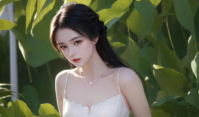 AI 美图007期巧笑倩兮主题感sleep衣美女Photo 及下载50P 9th image